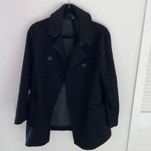 Gap Black pea coat XS